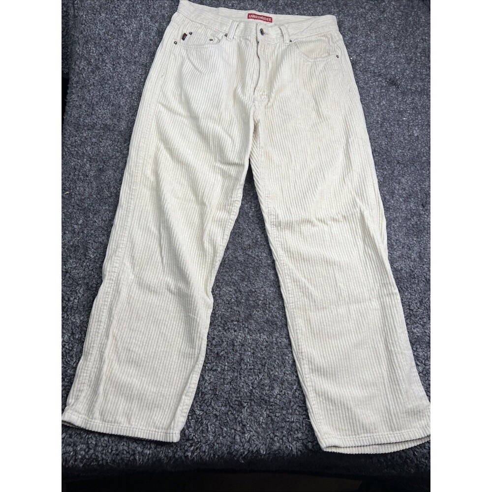 VTG Unionbay Corduroy Wide Leg Pants Y2K 34x32 GUC